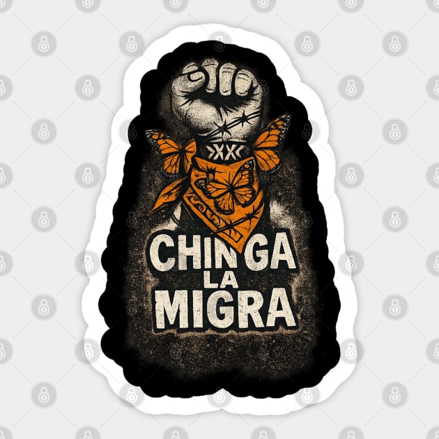 chinga-la-migra Sticker by BlackMeme94